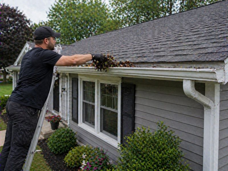 Clogged Gutter Clearing in Rochester, NY